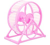 POPETPOP Silent Hamster Wheel 12-inch Adjustable Exercise Wheel for Hamsters Gerbils and Guinea Pigs Sturdy Plastic Non-Slip Base for Indoor PET Cages