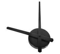 POPETPOP Silent Metal Wall Clock Mechanism Kit with Sweep Second Hand DIY Large Clock Movement Replacement for Home Decor Black Set without Battery