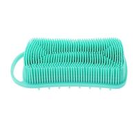 POPETPOP Silicone Bath Massage Brush for Hair Washing and Blood Flow with Soft Silicone Bristles and Hanging Strap, for Swimming Pool and Daily Shower Use