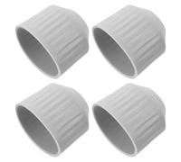 POPETPOP Silicone Door Knob Covers Door Handle Protector Covers 4pcs with Anti-Slip Surface and Fine Texture Patterns, Round Entry and Everyday Environments, Suitable for Elderly