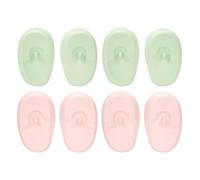 POPETPOP Silicone Ear Covers to Prevent Burns 4 Pairs Heat Resistant Ear Protection Caps Waterproof for Hair Dyeing and Hair Dryer Use for Men and Women