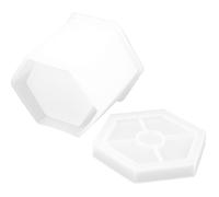 POPETPOP Silicone Planter Mold Flower Container Mold Hexagonal Shape Stretchy Reusable Material for Personal and Professional Use