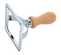 POPETPOP Silver Zinc Alloy and Decorating Cakes at Parties Cookie Cutter with Wooden Handle, Lovely Shapes for Cutting Biscuit for Baking for