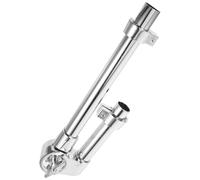 POPETPOP Silver Zinc Alloy Drum Stand for Tom Drum with Secure Mount and Higher Stability, Professional Drummers Percussion Instrument Accessory for Concerts and Practice
