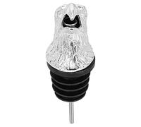 POPETPOP Silver Zinc Alloy Eagle Head Wine Pourer with Bottle Sealing Function for Olive Oil and Vinegar, Wine Pouring Supply for Family Gatherings and Visit Friends