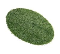 POPETPOP Simulated Turf Table Mat 60Cm Diameter 2.5Cm Thick Round Artificial Grass Rug for Outdoor Garden Table Decoration