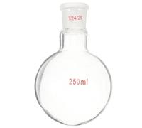 POPETPOP Single Neck Borosilicate Glassware Boiling Flask 250ml round Bottom Smooth and Rounded Glass Flask for Organic Chemistry Vacuum Distillation Apparatus