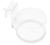 POPETPOP Small Acrylic Fish Feeding Ring for Aquarium Fish Tank with Hook Aquarium Supplies