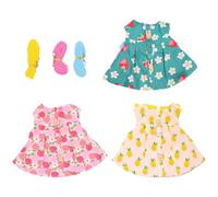 POPETPOP Small Animal Rabbit Harness Leash Vest 3pcs Set Strawberry, Peach, Pineapple Prints, Small Size Summer Pet Clothes for Outdoor Travel and Photography