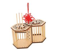 POPETPOP Small Bamboo Cage Portable Carrier for Outdoor Use Lightweight Insect Breeding Habitat for Boys and Girls for Observing Crickets and Grasshoppers Easy to Transport