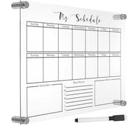 POPETPOP Small Desktop Whiteboard Dry Erase Board Acrylic Desk Board for Office Home Use for Do Lists and Memo Notes