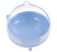 POPETPOP Small Pet Hamster Sand Bath Bathroom Container Plastic Box with Lid for Play and Hide Random Color