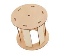 POPETPOP Small Pet Hay Feeder Food Dispenser Less Waste Design Comfortable Feeding Wooden Bunny Feeding Rack for Rabbits and Chinchillas Indoor Use