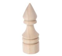 POPETPOP Small Wood Finials Unfinished Wood Finials 4x10cm Traditional Load Bearing Support Decorative Accessories for Decorating Living Rooms and Studies