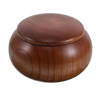 POPETPOP Small Wooden Keepsake Urn for Pet and Human Ashes with Compact Design and Good Seal, for Remembrance and Travel, Brown Mini Memorial Ashes Container