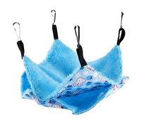 POPETPOP Soft Cozy Hamster Bed Double Pet Swing Hammock Warm Nest for Small Animals