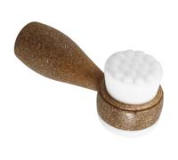 POPETPOP Soft Natural Coconut Fiber Face Wash Brush Biodegradable Handle, Dual-sided Manual Facial Scrubber for Gentle Exfoliating and Deep Skin Cleansing, Suitable for Daily Skincare