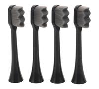 POPETPOP Soft Replacement Toothbrush Heads Pregnancy Care for Easy to Replace 4pcs Wave Shaped Pp Material, Gentle on Sensitive Teeth and Gums for Electric Toothbrush for Pregnancy Care