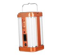POPETPOP Solar Handheld Camping Lantern Outdoor Tote Light Antique Brass Solar-Powered Four-Sided Portable Lighting for Hiking and Garden Use