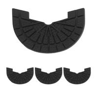 POPETPOP Sole Protector Pads Non-Slip Self-Adhesive Sturdy 4pcs Black Rubber Heel Taps 4mm Thick Shoe Heel Repair Patch for Shoes for Sneakers and Boots, for DIY and Outdoor Activities