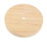 POPETPOP Solid Wood Round Table Lamp Base for Bedroom Living Office Smooth DIY Desk Lamp Mounting Stand with Wire for Stable Night Light Assembly