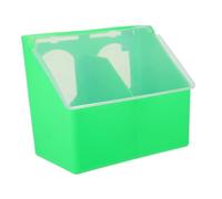 POPETPOP Space-saving Pigeon Feeder Compartments Parrot Feeding Box Bird Feed Dish for Loft