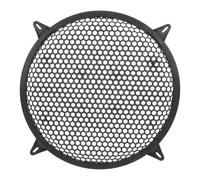 POPETPOP Speaker Grill Mesh Cover 37x37cm Abs Protective Speaker Cover with Waffle-style Pattern in Black