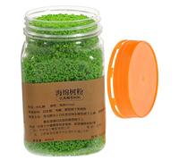POPETPOP Sponge Tree Powder and Grass Scatter for DIY Micro Landscape Model Decoration, 400ml Bottle, Light Green Sponge Flock for Architecture and Garden Miniature Scenery