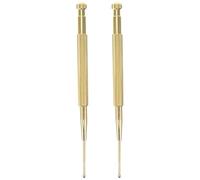 POPETPOP Spring Loaded Ear Acupuncture Probe Set of 2 Copper Acupressure Point Finder Pens Lightweight Ear Massage Tools for Effective Relaxation at Home and Spa