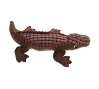POPETPOP Squeaky Alligator Dog Toy Plush Stuffed Animal for Puppies Adults Soft Chew Toy Crinkle Sound Interactive Pet