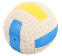 POPETPOP Squeaky Dog Ball for Small Dogs 9.5cm Sturdy Molar Chew Ball Interactive Teething for Puppies Corgi Golden Retriever Border Collie