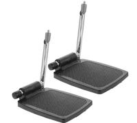 POPETPOP Stable Wheelchair Footplates - Replacement Footplates for Wheelchair Universal Adaptation Heavy Duty Wheelchair Pedal Metal 1 Pair