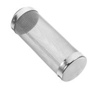 POPETPOP Stainless Steel Aquarium Filter Mesh Cover 16mm Fish Tank Inlet Guard Pre-filter Protector for Shrimp with Black Intake Strainer Guard