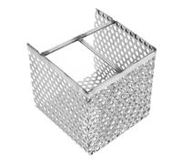 POPETPOP Stainless Steel Drain Filter Basket with Fine Mesh Gutter Strainer for Kitchen and Commercial Use Large Capacity Handheld Filtering Basket Preventing Clogs and Debris
