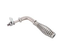 POPETPOP Stainless Steel Fireplace Handle Replacement with Spring Tension for Wood Stove and BBQ Grill, Featuring Simple Self-Install and Safe Operation, Elegant Retro Classic Style