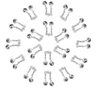 POPETPOP Stainless Steel Fishing Rod Bite Alarm Bells for Precise Bite 25pcs with Convenient Battery-free Design Loud Fishing Rod Alerts with Clip for Night and Multiday Excursions