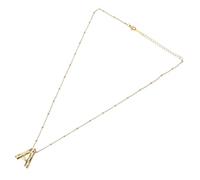 POPETPOP Stainless Steel Letter A Pendant Necklace for Women and Teen Elegant Collarbone Chain Design Lightweight and Comfortable Jewelry for Casual and Formal Occasions