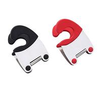 POPETPOP Stainless Steel Pot Spoon Holder Clip with Silicone Loop Flexible Pot Edge Clamp for Saucepan Utensils Scald Fixed Grip Non Slip Spoon Rest for Kitchen Cooking Random Color