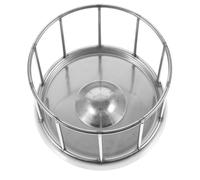 POPETPOP Stainless Steel Tortoise Food Dish with Water Bowl Reptile Feed Tray Sturdy Terrarium Feeding Bowl for Pet Tortoises and Reptiles
