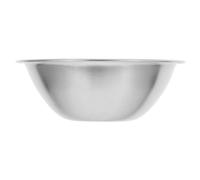 POPETPOP Stainless Steel V Shaped Salad Bowl for Home and Restaurants | Single Layer Design, Lightweight Portable Build, Silver Finish, Multi Purpose Use, Preventing Spills