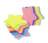 POPETPOP Star Sticky Notepads 16pcs Self Adhesive Memo Pads with Strong Adhesion Portable Paper Notes for Home School Office Use