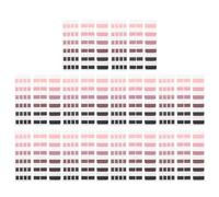 POPETPOP Sticky Index Tabs Set 3 Sizes Gradient Black-Pink 60 Large + 120 Medium + 240 Small Page Markers for Book Annotation, File Classification, Planner Organization