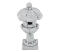 POPETPOP Stone Lantern Statue Miniature Japanese Pagoda Figurine Sandstone Openable Top Cover for Fairy Garden Garden Decoration