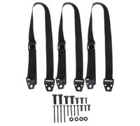 POPETPOP Straps Safety Anti-Fall Furniture Straps and Tv Adjustable 3pcs for Overturning, Multi-Function Black Made of Polyester and Pp to Prevent Falling Cabinet Home Use