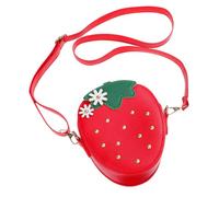 POPETPOP Strawberry Crossbody Bag for Boys and Girls Fashionable Coin Purse Handbag Stylish Shoulder Bag for Children Cute Strawberry Design Lightweight and Easy to Carry