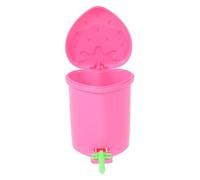 POPETPOP Strawberry Waste Basket Cute Mini Plastic Garbage Container Bin for Bathroom Office Kitchen Home Countertop Trash Can