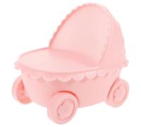 POPETPOP Stroller Shaped Night Light, Plastic Table Lamp for Bedroom, Lightweight and Anti-Fall, Decorative Pink Night Lamp for Home Nursery and Party Activities