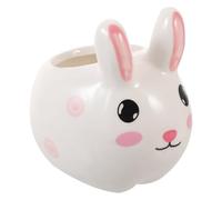 POPETPOP Succulent Pot Bunny Statue Animal Pot Rabbit House Plant s Mini Succulent Plants Cartoon Planter Bunny Ceramic Combination Ceramics Household