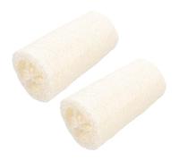 POPETPOP Sugar Glider with Loofah Molar Hamster Chew for Teeth Grinding, Fun for Small Animals like Hamsters and Guinea Pigs, Beige Natural Loofah Pet Treats