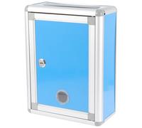 POPETPOP Suggestion Box Wall Mounted with Lock Aluminum Alloy Secure Slot for Office and Public Use